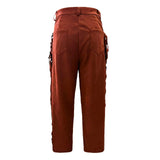 AIDASE  -  Men's Western Fringe Bell Bottom Pants Regular Fit High Waist Jeans Sweatpants Retro Cowboy Trousers Casual aidase-shop
