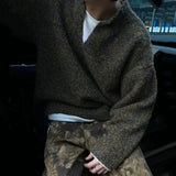 Aidase Korean Style Men's Sweaters Casual V-neck Knitting Solid Color New Trendy Male Loose Clothing Fashion Menswear aidase-shop