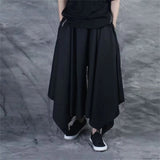 AIDASE  -  Thin Business Casual Pants Outdoor Men'S Casual Skirt Pants Loose Wide Leg Harem Pant Japanese Kendo Culottes Pantaloni Uomo aidase-shop