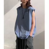 AIDASE  -  Summer Men Trendy Casual Streetwear Oversized Sleeveless T-shirt Youth Y2K Hip Hop Cotton Tank Tops Sports Basketball Vest aidase-shop