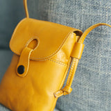 AIDASE  -  New in Vintage Phone Bag Genuine Cow Leather Versatile Casual Chic Trendy Small Shoulder Bags Simple Fashion Women Crossbody Bag aidase-shop