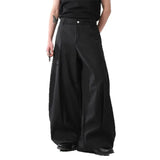 AIDASE  -  American Retro Tailored Design Casual Pants Men's Loose Wide Leg Suit Trousers Trendy Brand Slimming Knife Edge aidase-shop