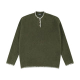 AIDASE  -  Men's Sweater Crew Neck Button Decoration Business Casual Soft Breathable Wrinkle resistant Loose Minimalist Versatile Pullover aidase-shop
