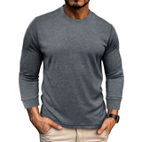 AIDASE  -  Men's Spring and Autumn New Waffle Henley Collar Long Sleeve Casual Sports T Shirt for Men Tracksuit Mans Cloths aidase-shop