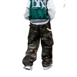 AIDASE  -  American High Street Retro Hiphop Camouflage Work Pants Slimming Casual Pants for Men And Women Loose Fit Comfortable Trousers aidase-shop