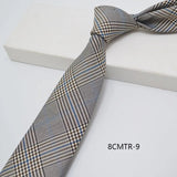 AIDASE  -  British Style Fashion TR Fabric Plaid Neck Ties For Men Formal Brown Khaki Wool Clip Tie Luxury Soft Free Knot Lazy-tie Cravat aidase-shop