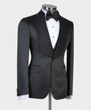 Aidase Elegant Black Men Suits With One Button Two Pieces Jacket Vest Custom Made Bridegroom Wedding Formal Occasiom aidase-shop