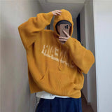 AIDASE  -  Unisex Knitting Hoodies Autumn Winter New Retro Lazy Sweater Hooded Heavyweight Soft Cozy Loose Drapey Men's Knit Outerwear aidase-shop