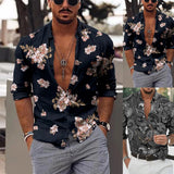 AIDASE  -  Men'S Hawaiianss Floral Shirts Button Down Holiday Beach Shirts Summer Outfits Fashion Regular Cuff Men'S Shirt With Pocket aidase-shop
