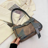 AIDASE  -  Retro Niche Abandoned Earth Bag for Women's New Popular Commuting Handbag Single Shoulder Underarm Bag for Work Carrying Bags aidase-shop
