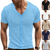 AIDASE  -  Men's Summer Imitation Hemp Bamboo Loose Casual Breathable Trend Button Cardigan INS Hot Sale Short Sleeves