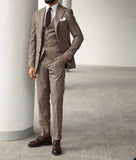 AIDASE  -  Classic 3 Piece Men Suits Coat Vest Pants Groom Business Suit Business Wedding Blazer Pants Prom Party Jacket Size Customized aidase-shop
