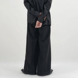 Aidase Mens Y2k Basic Casual Pants 2024 New Genderless Fashion Individuality Loose Retro Solid Color Floor-Length Wide-Leg Pants Unisex aidase-shop