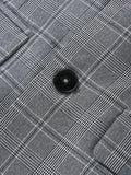 AIDASE  -  Men Plaid 2 Piece Summer Suit Short Sleeve Blazer Matching Knee Length Shorts Set Casual Daily Business Vacation Formal Outfit aidase-shop