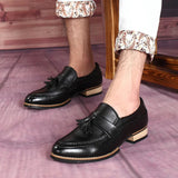 AIDASE  -  Retro Tassel Loafers Men's Fashion Stylist Personality Trendy Shoes Korean Style Low Top Anti-Slip Rubber Sole Casual Loafers aidase-shop