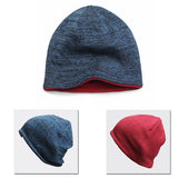 Aidase Men's Trendy Warm Ski Beanie Hat Women's New Outdoor Fashion Double-sided Wearable Thick Autumn and Winter Knitted Pullover Hat aidase-shop