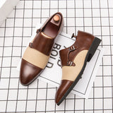 AIDASE  -  Classic Men Loafers Men Casual Comfortable Fashionable Pointed Leather Shoes Men Gentlemen's Banquet Social Shoes aidase-shop
