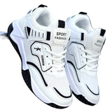 AIDASE  -  Men's Spring Summer New High Top Running Basketball Shoes Waterproof Leather Surface Breathable Sports Shoes Rubber Sole aidase-shop