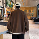 AIDASE  -  Spring and Autumn Stand Collar Baseball Jacket for Men Loose Casual Windproof and Warm Top M-3XL aidase-shop