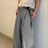 AIDASE  -  Men Pants Solid Color Loose Button Joggers Casual Straight Trousers Men Streetwear 2025 Fashion Male Long Pants S-5XL aidase-shop