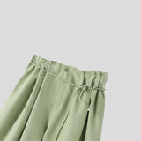 AIDASE  -  Men Pants Solid Color Pleated Joggers Lace Up Casual Wide Leg Trousers Men Streetwear Loose Fashion Casual Long Pants aidase-shop