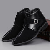 AIDASE  -  Men Business Pointed-toe Ankle Boots for Autumn Winter Side Zippers Casual Comfortable Breathable Fashionable Chelsea Boots Men aidase-shop