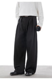 AIDASE  -  Spring New Men's Fashion Loose Simple Wide Leg Pants Basic Casual Solid Comfortable Straight Trousers Male Bottom Clothing aidase-shop