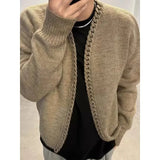 AIDASE  -  Sweater Cardigan Men's Spring Autumn Korean Style Fashionable Casual Versatile Knitted Jacket aidase-shop