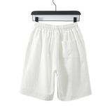 AIDASE  -  Large Men's Cotton and Linen Shorts, Men's Summer Japanese Retro Shorts, Casual Thin Straight Leg Cool Cropped Pants, Men's