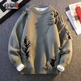 Aidase Sweater Men Autumn Winter Brand Clothing High Quality Knitted Sweater Men's Warm Hole Style Casual Long Sleeve Knitting Pullover aidase-shop