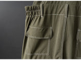 AIDASE  -  Men Joggers Bib Overalls Multi Pockets Cargo Pants Adjustable Suspenders Coveralls Summer Jumpsuits aidase-shop