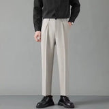 AIDASE  -  Summer New Women's Slim Fit Business Trousers Thin Nine-Piece Pants Korean Version Loose Straight Workwear Trousers aidase-shop