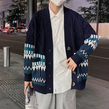 Aidase winter fits men Design Cardigan Men Pockets Warm Winter Sweater Retro Ins Japanese Unisex Button Up Knitwear Teens All-match Harajuku Stylish BF aidase-shop