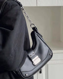 AIDASE  -  Y2K Bags For Women Luxury Designer Handbags And Purses 2023 New In PU Sequined Lock Rivet Decoration Small Underarm Shoulder Bag aidase-shop