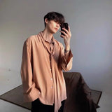 Aidase Japanese Fashion High-end White Shirts Men Women Korean Version 2024 New Trendy Design Solid Color Handsome Long-sleeved Tops aidase-shop