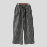 AIDASE  -  Men Striped Pants Drawstring Joggers Loose Casual Trousers Men Streetwear 2025 Fashion Leisure Male Long Pants S-5XL aidase-shop