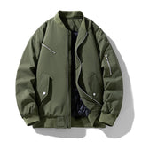 AIDASE  -  Autumn Winter Warm Jackets Men Stand Collar Casual Outwear Male Solid Zippers Loose Bomber Jacket Chic Streetwear Plus Size 8XL aidase-shop