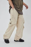 Aidase American Street Fashion Big Pocket Overalls Trousers Loose Casual Design Straight Wide Leg Trousers Mens Clothing Pants aidase-shop