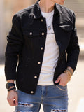 AIDASE  -  Men Streetwear Fashion Slim Denim Jacket High quality Male Simple solid Casual Jacket Coat aidase-shop
