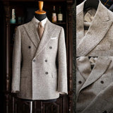 Aidase Men Suits for Man Herringbone Regular fit Groom Wedding Formal Jacket Tweed Wool Blend blazer