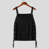AIDASE  -  Spring Summer Sexy Mens Tank Tops Elastic Slim Fit Sleeveless Straps Vest Tops For Men Summer Streetwear Vintage Straps Camisole aidase-shop