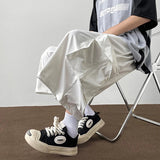AIDASE  -  Japanese Fashion Multi-pocket Cargo Shorts Men Korean Style Trendy Summer Casual Loose Washed Straight Cropped Pants Aesthetic aidase-shop