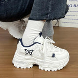 AIDASE  -  New Arrival Women's Dad Shoes Summer Butterfly Design Lightweight Platform Sneakers Height Increasing Chunky Sole Casual Walking aidase-shop