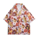 AIDASE  -  Men Shirt Men Long Sleeve Shirt Floral Print Shirt New Clothing Autumn and Summer Streetwear Casual Fashion Men Shirt V127 aidase-shop