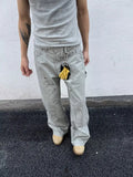 AIDASE  -  Retro American Splatter Double Knee Logging Work Pants Loose Wide Leg Casual Jeans for Men And Women Cleanfit Silhouette aidase-shop