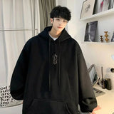AIDASE  -  New Letter Print Oversized Hoodies For Man High Street Fashion Hooded Sweatshirt Autumn Women's Fleece Y2K Hoodie Clothes aidase-shop