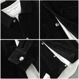 AIDASE  -  Japanese Corduroy Long-sleeved Shirt Men's Korean Version New Thick Loose Literary Versatile Casual Jacket Aesthetic Chic aidase-shop