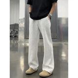 AIDASE  -  High Waist Draped Spor Casual Pants for Men Autumn Sle Slimming Wide Leg Jeans Pear ape Body Fit Youth Trend aidase-shop