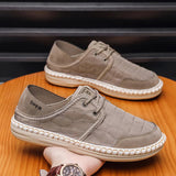 AIDASE  -  Men's Two-Way Wear Driving Shoes Slip-On Beijing Style Casual Fishing Boat Shoes Breathable Low Cut Comfortable All-Season aidase-shop