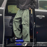 AIDASE  -  American Style Loose Straight Leg Workwear Pants Men's Casual Trousers Vintage Design Sensation for Men And Women aidase-shop